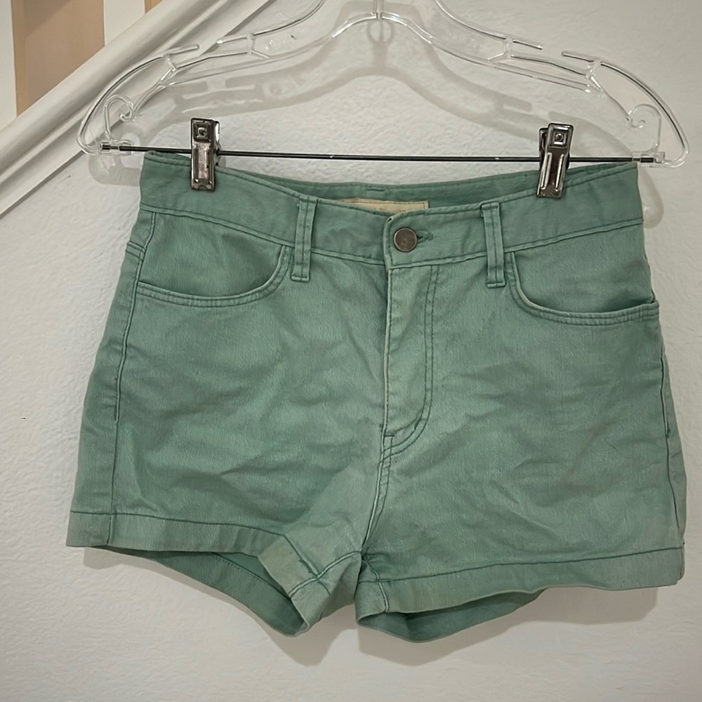 Turquoise Jean shorts